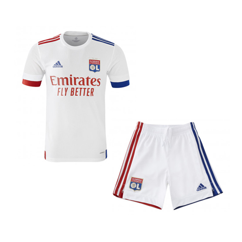 Lyon Kids Home Soccer Kits Shirt with Shorts 2020/21